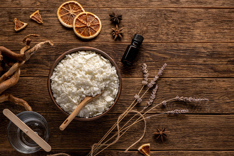 candle wax with oils