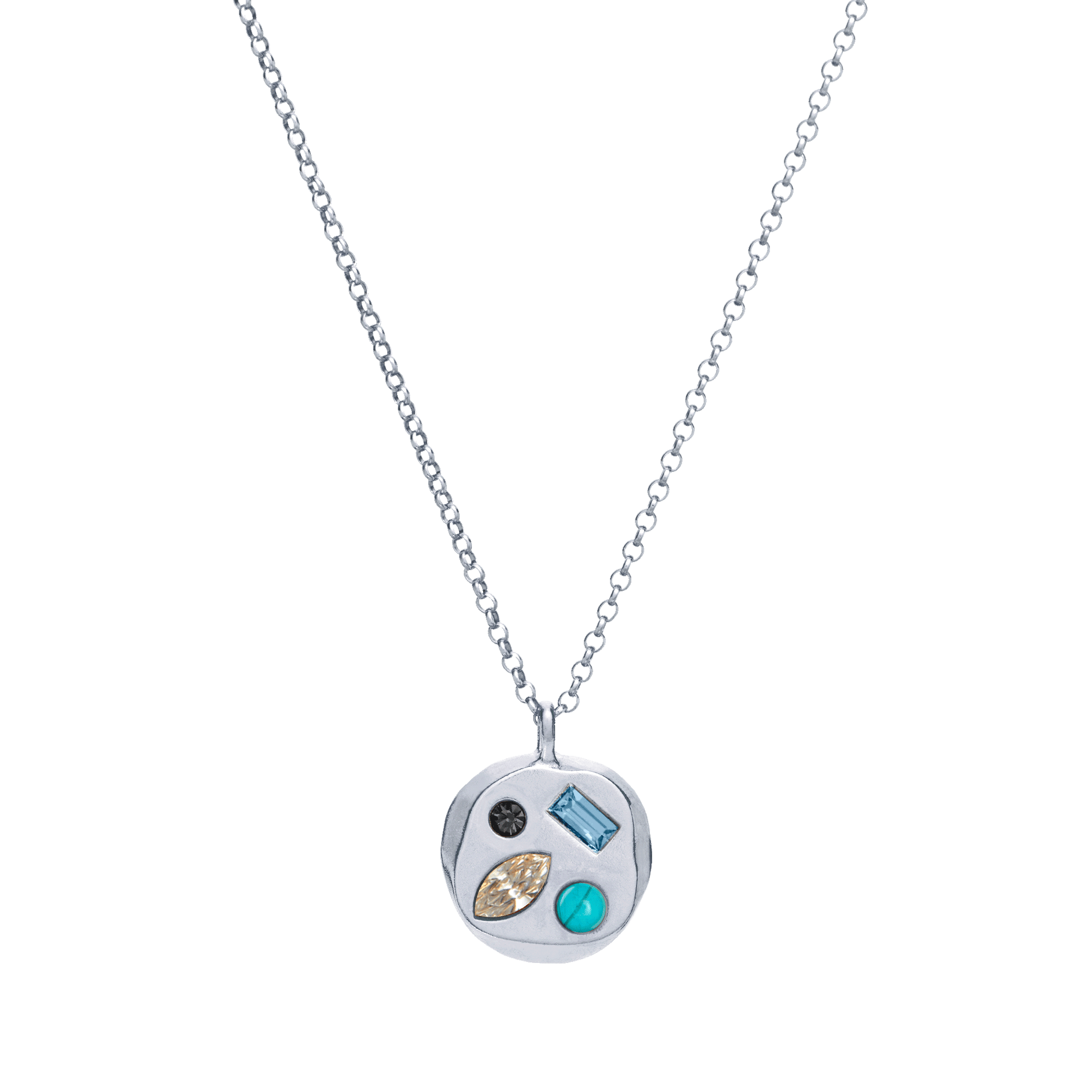 The April Fifteenth Pendant in Sterling Silver