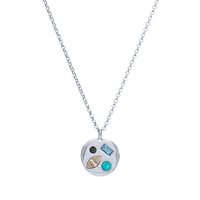 The April Fifteenth Pendant in Sterling Silver