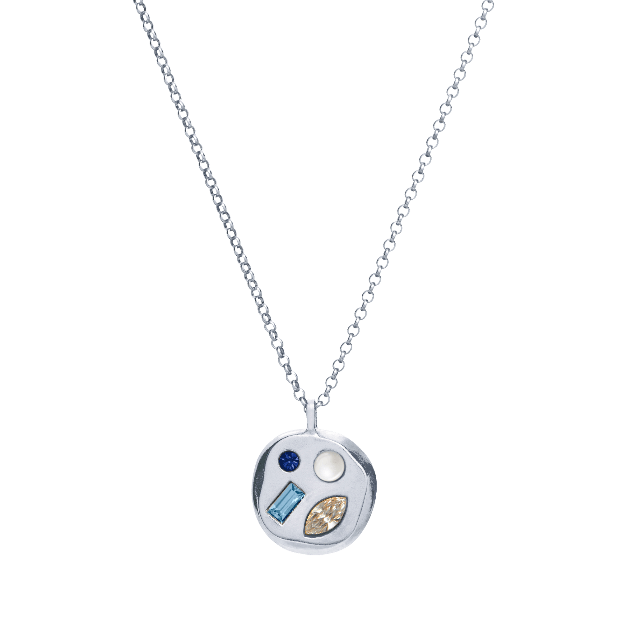 The April Seventeenth Pendant in Sterling Silver