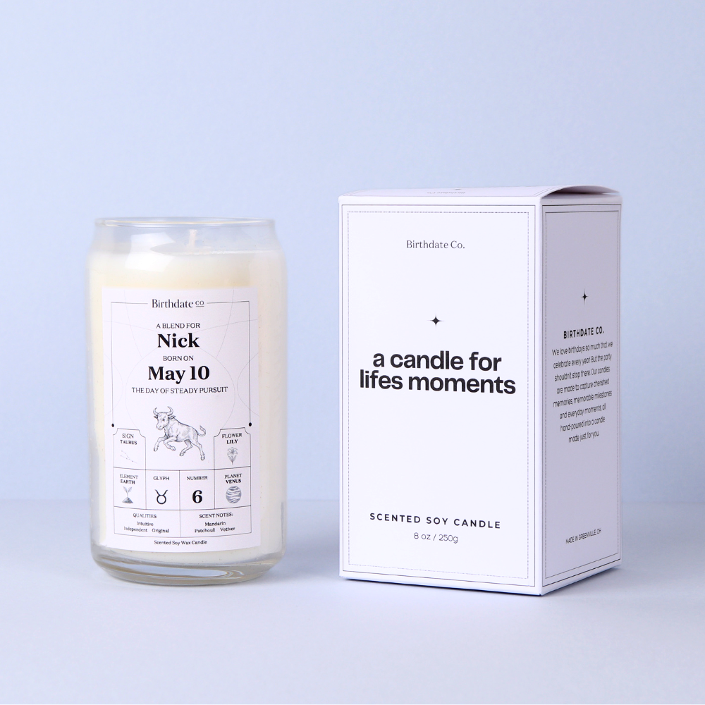 The Birthdate Candle