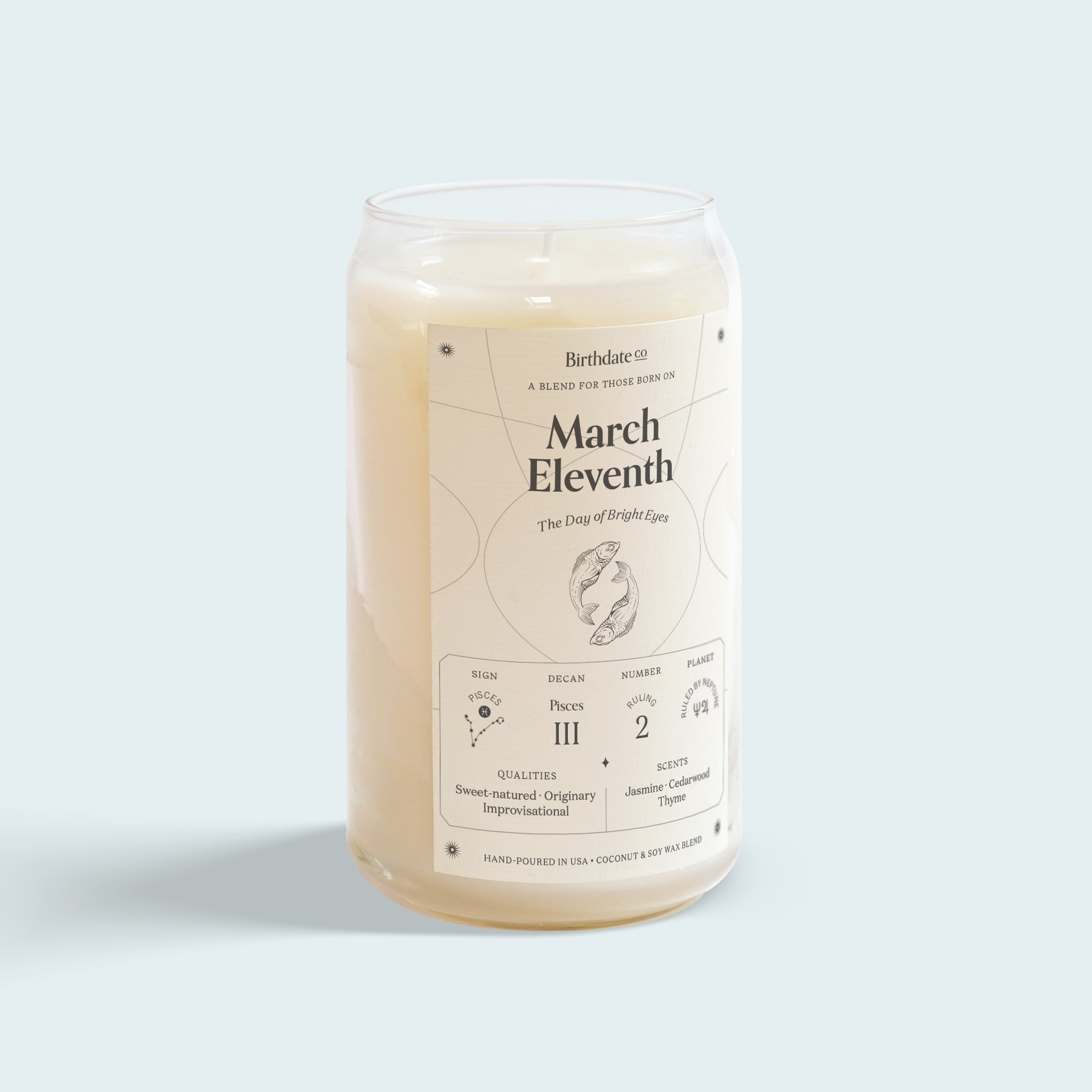 The March Eleventh Birthday Candle